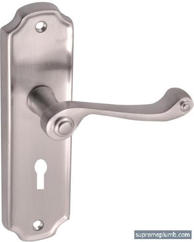 Florence Lever Lock Satin Nickel